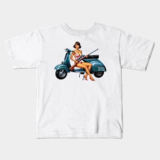 Scooter Girl Kids T-Shirt